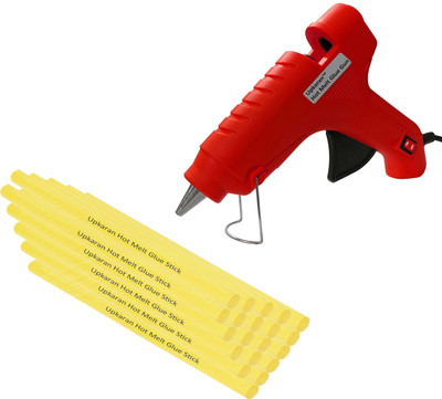 

Upkaran Electronic Hot Glue Gun Best Quality of 40w With 20 Hot Melt Glue Sticks(10inch) For Art, Craft, Clothes, Fabric, Crafting work Standard Temperature Corded Glue Gun(11 mm)