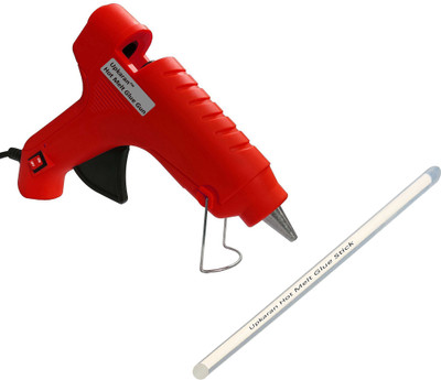 

Upkaran High Quality High Power 40Watt Hot Melt Glue Gun of Red Colour With 1 Hot Melt Glue Stick For Art & Craft,Craft kits,Craft,Fabric,Home Repairs Standard Temperature Corded Glue Gun(11 mm)