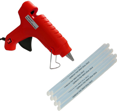 

Upkaran 40 Watt Hot Melt Glue Gun Heavy Duty High Quality With 7 sticks Free For DIY Crafts,Clothes,Crafting,Fabric and Home use Standard Temperature Corded Glue Gun(11 mm)