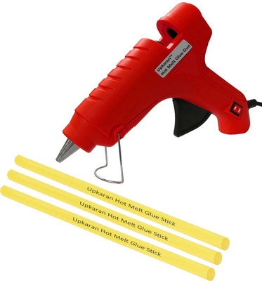 

Upkaran Electronic Hot Glue Gun Best Quality of 40w With 3 Hot Melt Glue Sticks(10inch) For Art, Craft, Clothes, Fabric, Crafting work Standard Temperature Corded Glue Gun(11 mm)
