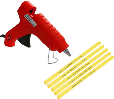 

Upkaran Asian hobby crafts Hot Glue Gun of 40W with 5 Yellow Glue Sticks Of 8inch For DIY Crafts,Clothes,Crafting,Fabric and Home use Standard Temperature Corded Glue Gun(11 mm)