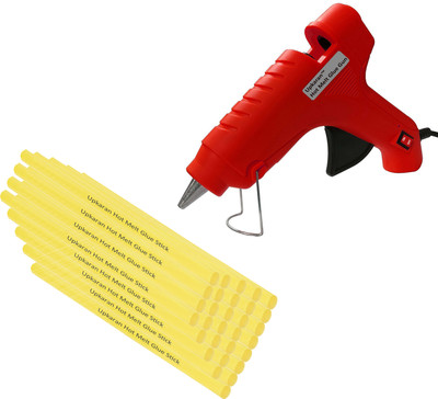 

Upkaran Electronic Hot Glue Gun Best Quality of 40w With 30 Hot Melt Glue Sticks(10inch) For Art, Craft, Clothes, Fabric, Crafting work Standard Temperature Corded Glue Gun(11 mm)