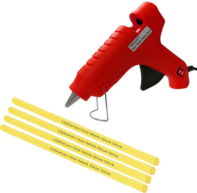 

Upkaran Electronic Hot Glue Gun Best Quality of 40w With 4 Hot Melt Glue Sticks(10inch) For Art, Craft, Clothes, Fabric, Crafting work Standard Temperature Corded Glue Gun(11 mm)