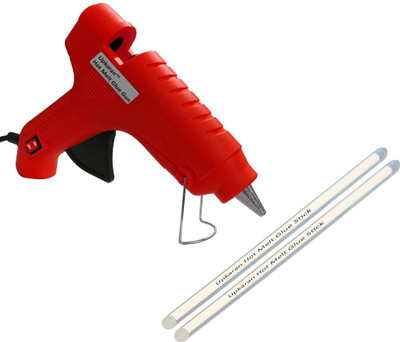 

Upkaran High Quality High Power 40Watt Hot Melt Glue Gun of Red Colour With 2 Hot Melt Glue Sticks For Art & Craft,Craft kits,Craft,Fabric,Home Repairs Standard Temperature Corded Glue Gun(11 mm)