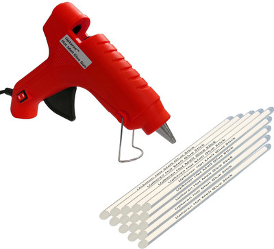 

Upkaran High Quality High Power 40Watt Hot Melt Glue Gun of Red Colour With 15 Hot Melt Glue Sticks For Art & Craft,Craft kits,Craft,Fabric,Home Repairs Standard Temperature Corded Glue Gun(11 mm)