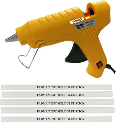 

FADMAN Bond Yellow 40 Watt On Off Switch Indicator With 5 Sticks Standard Temperature Corded Glue Gun (11 mm) Standard Temperature Corded Glue Gun(11 mm)