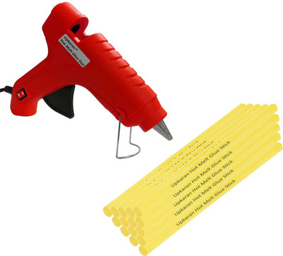 

Upkaran Asian hobby crafts Hot Glue Gun of 40W with 15 Yellow Glue Sticks Of 8inch For DIY Crafts,Clothes,Crafting,Fabric and Home use Standard Temperature Corded Glue Gun(11 mm)