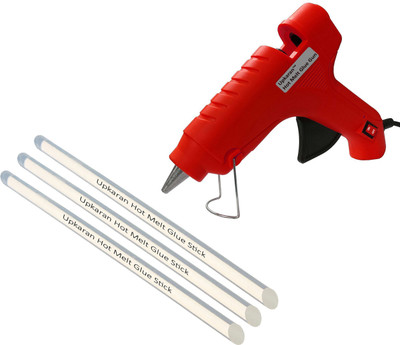 

Upkaran High Quality Super adhesive 40Watt Glue Gun With Best quality 3 Hot Melt Glue Sticks For DIY Crafts,Clothes,Crafting,Fabric and Home use Standard Temperature Corded Glue Gun(11 mm)