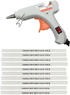 

FADMAN White Mini 20 Watt On Off Switch With 10 Hot Melt Sticks Standard Temperature Corded Glue Gun (7 mm) Standard Temperature Corded Glue Gun(7 mm)