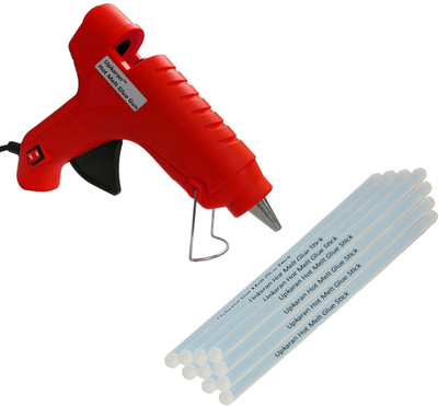 

Upkaran 40 Watt Hot Melt Glue Gun Heavy Duty High Quality With 10 sticks Free For DIY Crafts,Clothes,Crafting,Fabric and Home use Standard Temperature Corded Glue Gun(11 mm)