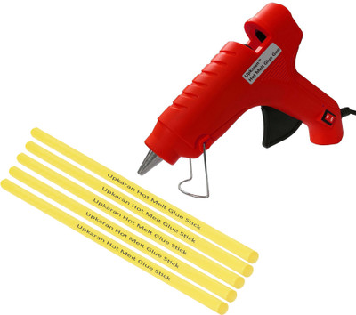 

Upkaran Electronic Hot Glue Gun Best Quality of 40w With 5 Hot Melt Glue Sticks(10inch) For Art, Craft, Clothes, Fabric, Crafting work Standard Temperature Corded Glue Gun(11 mm)
