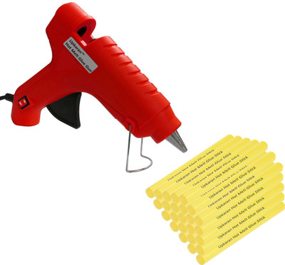 

Upkaran 40W with On Off Switch Hot Melt Glue Gun Red Colour with 25 Hot Melt Glu sticks For Home repairs,Art and Craft & School Projects Standard Temperature Corded Glue Gun(11 mm)