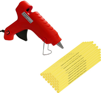 

Upkaran Asian hobby crafts Hot Glue Gun of 40W with 30 Yellow Glue Sticks Of 8inch For DIY Crafts,Clothes,Crafting,Fabric and Home use Standard Temperature Corded Glue Gun(11 mm)