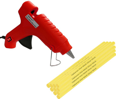 

Upkaran Asian hobby crafts Hot Glue Gun of 40W with 10 Yellow Glue Sticks Of 8inch For DIY Crafts,Clothes,Crafting,Fabric and Home use Standard Temperature Corded Glue Gun(11 mm)