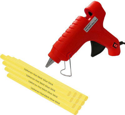 

Upkaran Electronic Hot Glue Gun Best Quality of 40w With 10 Hot Melt Glue Sticks(10inch) For Art, Craft, Clothes, Fabric, Crafting work Standard Temperature Corded Glue Gun(11 mm)