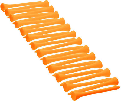 INESIS by Decathlon 69 MM WOODEN TEE X 25 golf Tees(Pack of 10, Orange) available at flipkart for Rs.99