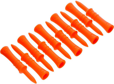 INESIS by Decathlon 37 MM STEP TEE X10 golf Tees(Pack of 10, Orange) available at flipkart for Rs.149