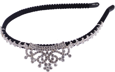 

Saamarth Impex Queen Crown Design Hair Buckle Hair Accessories Head Band(Silver)