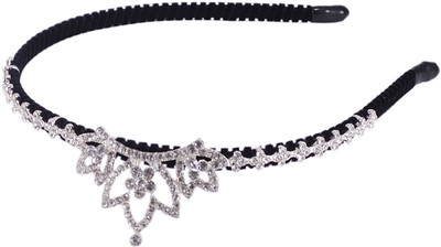 

Saamarth Impex Queen Crown Design Hair Buckle Hair Accessories Head Band(Silver)