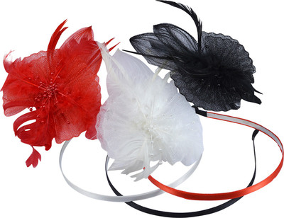 

Saamarth Impex Bridal Sparking Headpiece ,Wedding ,Party Headpiece Hair Accessories Flower Headpiece Set Of 3 Head Band(Multicolor)