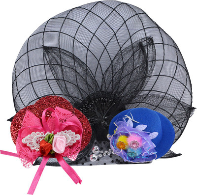 

Saamarth Impex Ponytail Clip Hairpin Head Flower Bow,With Hat Design Alligator Clip Product Kind, Hair Accessories, Headwear Set Of 3 Piece Hair Clip(Multicolor)