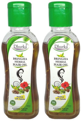 

Dhurka BRINGHA HERBAL HAIR OIL (200ML, PACK OF 2) Hair Oil(200 ml)