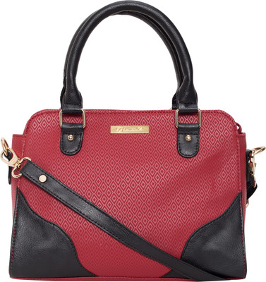 

Beloved Hand-held Bag(Maroon, Black), Black;maroon