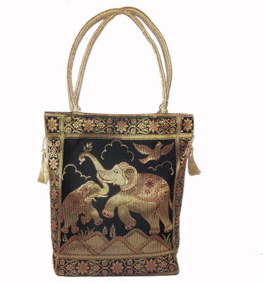 

37 thirtyseven Tote(Black, Gold)