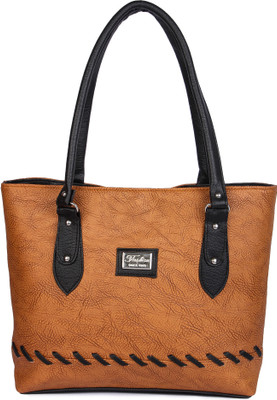 

Kandel London Hand-held Bag(Tan, Black), Black;tan