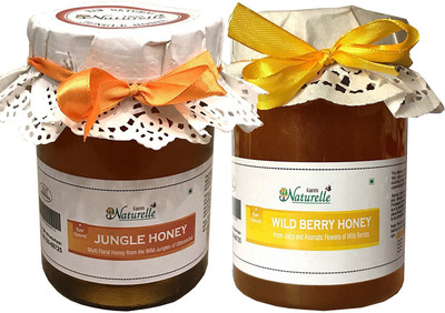 

Farm Naturelle Farm Naturelle-100% Pure Raw Natural Wild Berry Forest/ Sidr Honey and Jungle Honey (815 Grams x 2 Packs)-Delicious and Healthy(1630 g, Pack of 2)