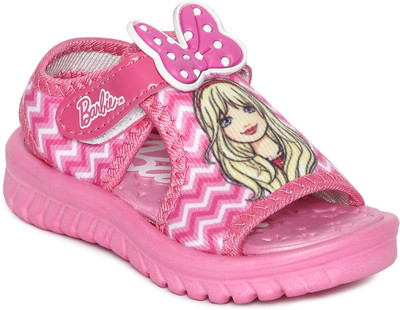 Barbie Girls Velcro Sports Sandals(Pink
