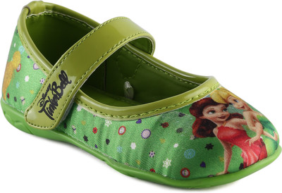 Disney Princess Girls Velcro Ballerinas(Green