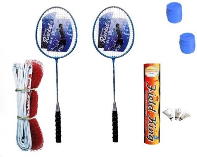 

Konex Sports Power Short 1010 Badminon Kit- ( 2 Rackets, 2 Grip , 1 Fieldking Shuttle and 1 Nylon Badminton Net ) Badminton Kit