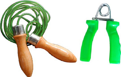 

Vixen COMBO OF TWO - One 'VX 1000' SKIPPING ROPE AND ONE HAND FITNESS GRIP- Gym & Fitness Kit