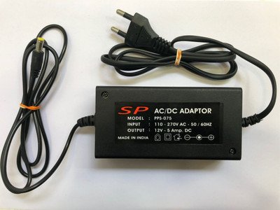 

SP SHIELD PLUS SP 12V 5A TT WITH POWER CORD 60 Adapter(Power Cord Included)