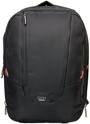 

stolt 15.6 inch Expandable Laptop Backpack(Black)