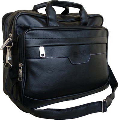 

SM 15.6 inch Laptop Messenger Bag(Black)