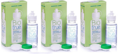 

Bausch & Lomb Bio True 60ml*3 cleaning solution(Pack of 3) Cleaning solution(180)