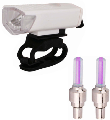 

Asraw USB Rechargeable 300 Lumens LED Front Light and Motion Sensor TYRE LED LIGHT LED Front Light(Multicolor)