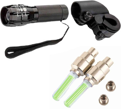 

Asraw Zoomable Super Power LED Front Light and Motion Sensor Valve Cap Light LED Front Rear Light Combo(Multicolor)