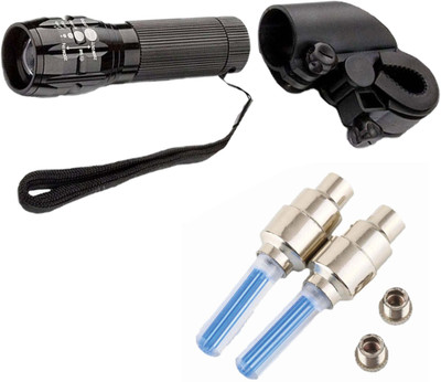 

Asraw Zoomable Super Power LED Front Light and Motion Sensor Valve Cap Light LED Front Rear Light Combo(Multicolor)