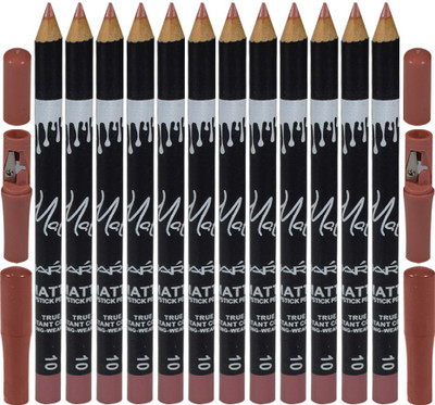 

Mars Matte Lipstick Pencil True Instant Color-10 Long-Wearing Pack of 12(Sanguine Brown)