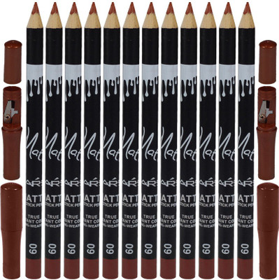 

Mars Matte Lipstick Pencil True Instant Color-09 Long-Wearing Pack of 12(Irish Coffee)