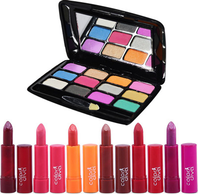 

Color Diva 6PCs Lipstick With Eyeshadow, GC554(Pack of 7)
