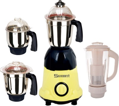 

Sunmeet Sunmeet750WYellowBlack4Jar 750 W Juicer Mixer Grinder(Yellow, Black, 4 Jars), Black;yellow