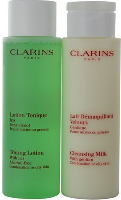 

Clarins Everyday Cleansing Set Cleansing Milk Toning Lotion(200 ml)