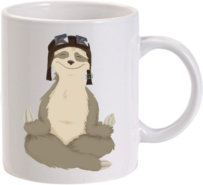 MUGKIN Peace Ceramic Coffee Mug(350 ml)