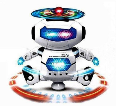 

FEMININE STYLE MUSICAL DANCING 3D LIGHT NAUGHTY ROBOT FOR KIDS (Multicolor)(Multicolor)
