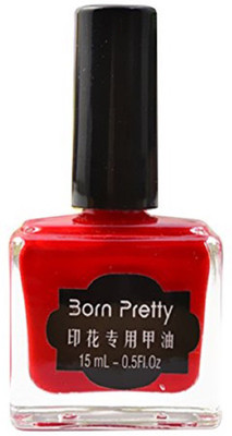 

Born Pretty Nail Art Stamping Polish Manicure Polish Varnish Tools RED Red
