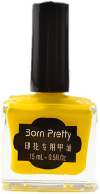 

Born Pretty Nail Art Stamping Polish Manicure Polish Varnish Tools Yellow